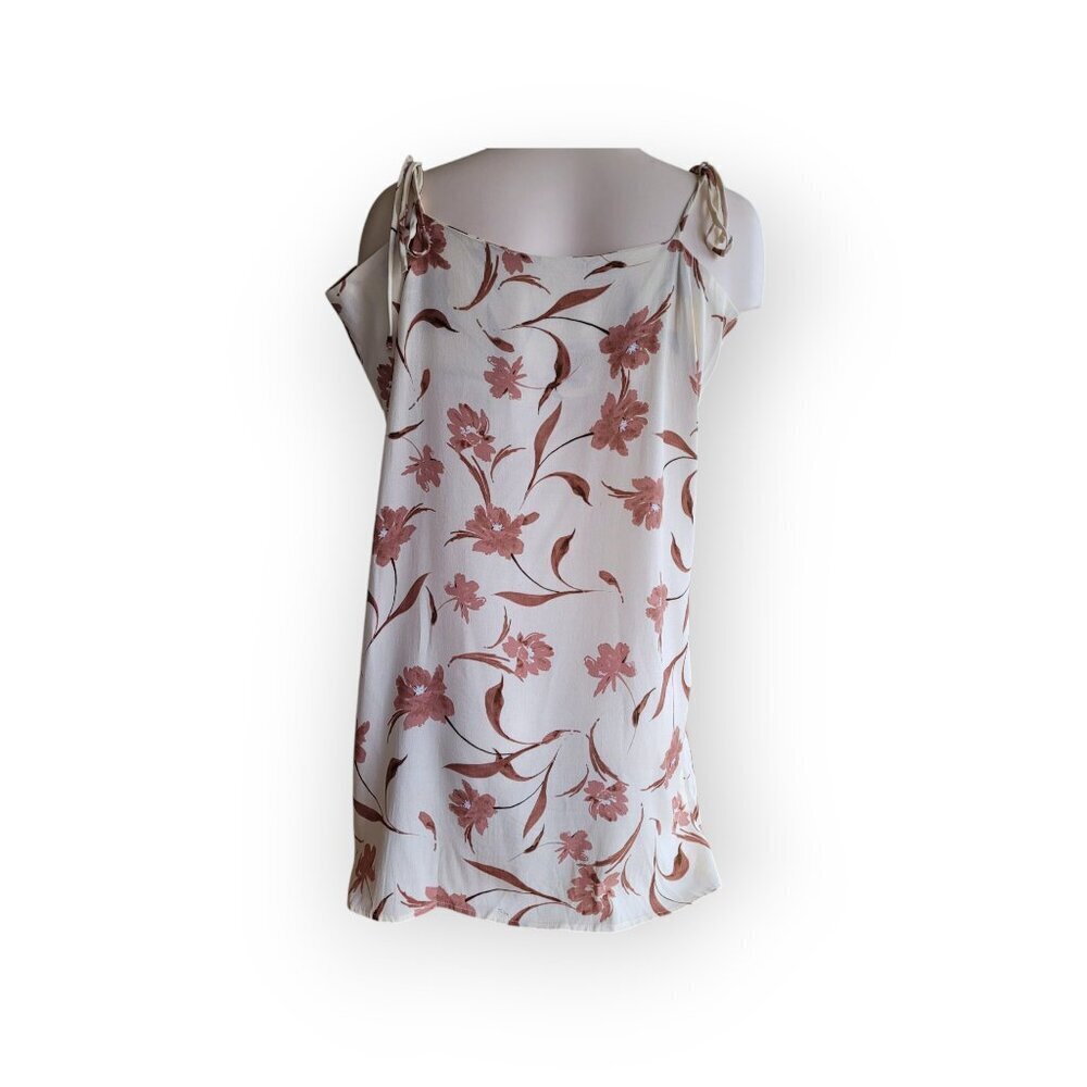 Camas Lilly Co Upcycled Summer Dress XL Brown White Sustainable Boutique - Picture 13 of 15